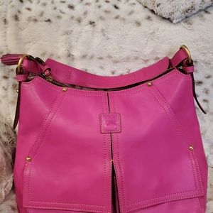 HOT PINK Clayton Satchel Dooney and Bourke